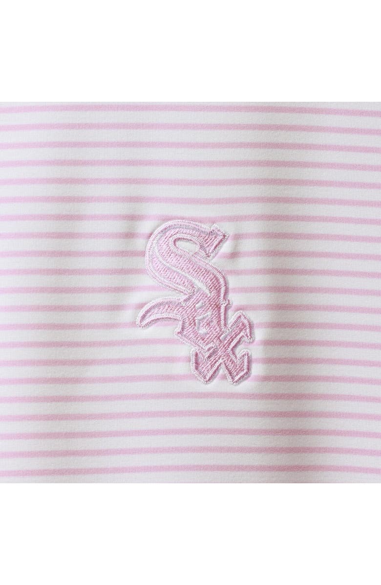 vineyard vines Men's Vineyard Vines Pink/White Chicago White Sox Bradley Stripe Polo, Alternate, color, 