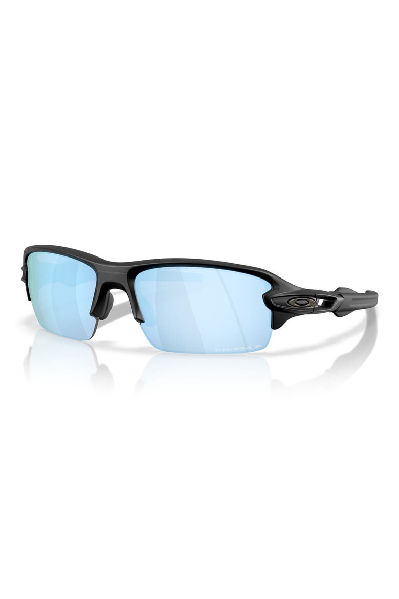 Gender Inclusive Flak 2.0 XL 59mm Polarized Rectangular Sunglasses, Alternate, color, MATTE BLACK / PRIZM DEEP WATER