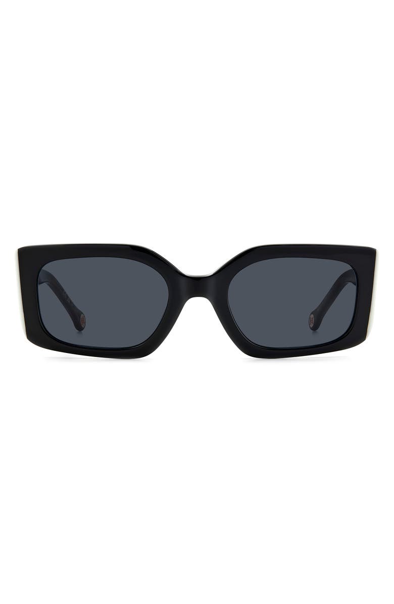 Carolina Herrera 53mm Rectangular Sunglasses, Main, color, 