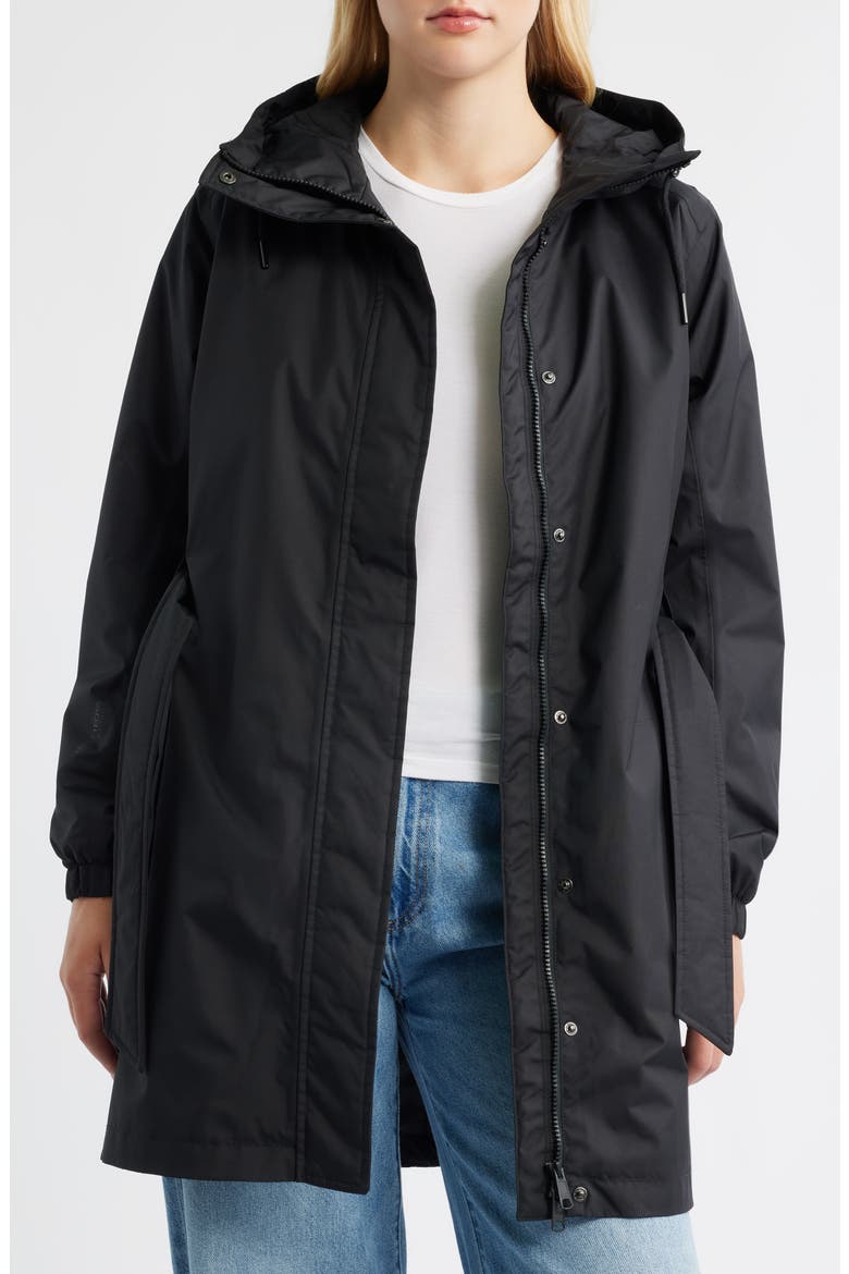 Classic Insulated Trench Coat, Alternate, color, BLACK