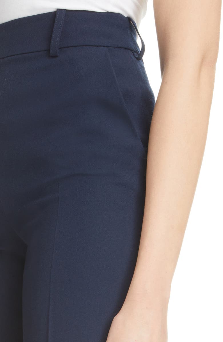 Balmain Cotton Flare Leg Trousers, Alternate, color, 