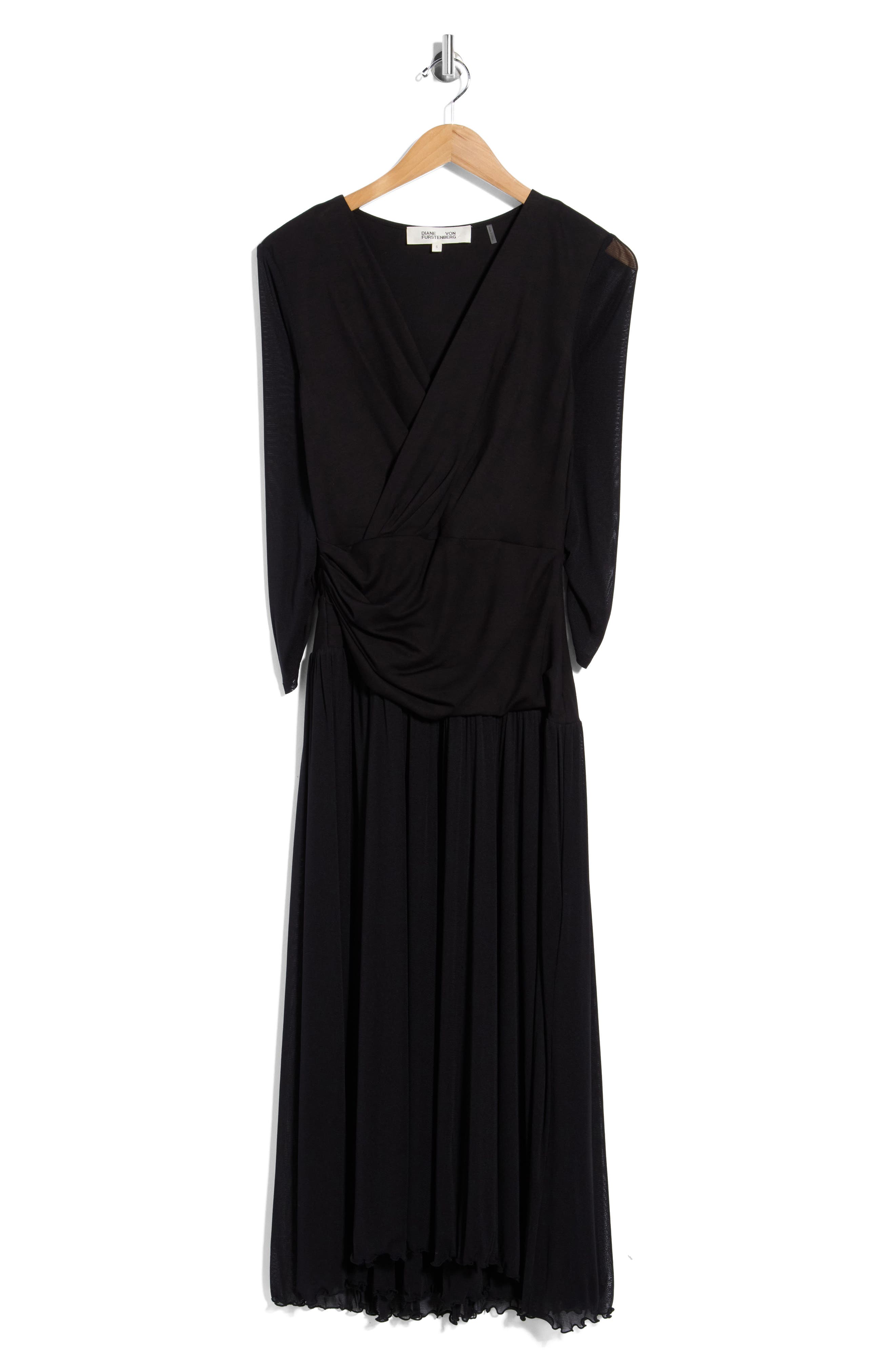 Gaj Surplice Neck Midi Dress