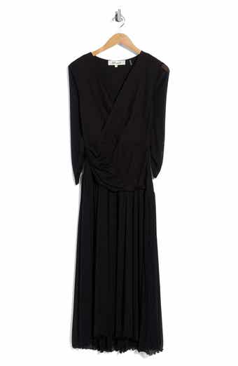 Gaj Surplice Neck Midi Dress