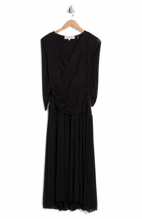 Gaj Surplice Neck Midi Dress