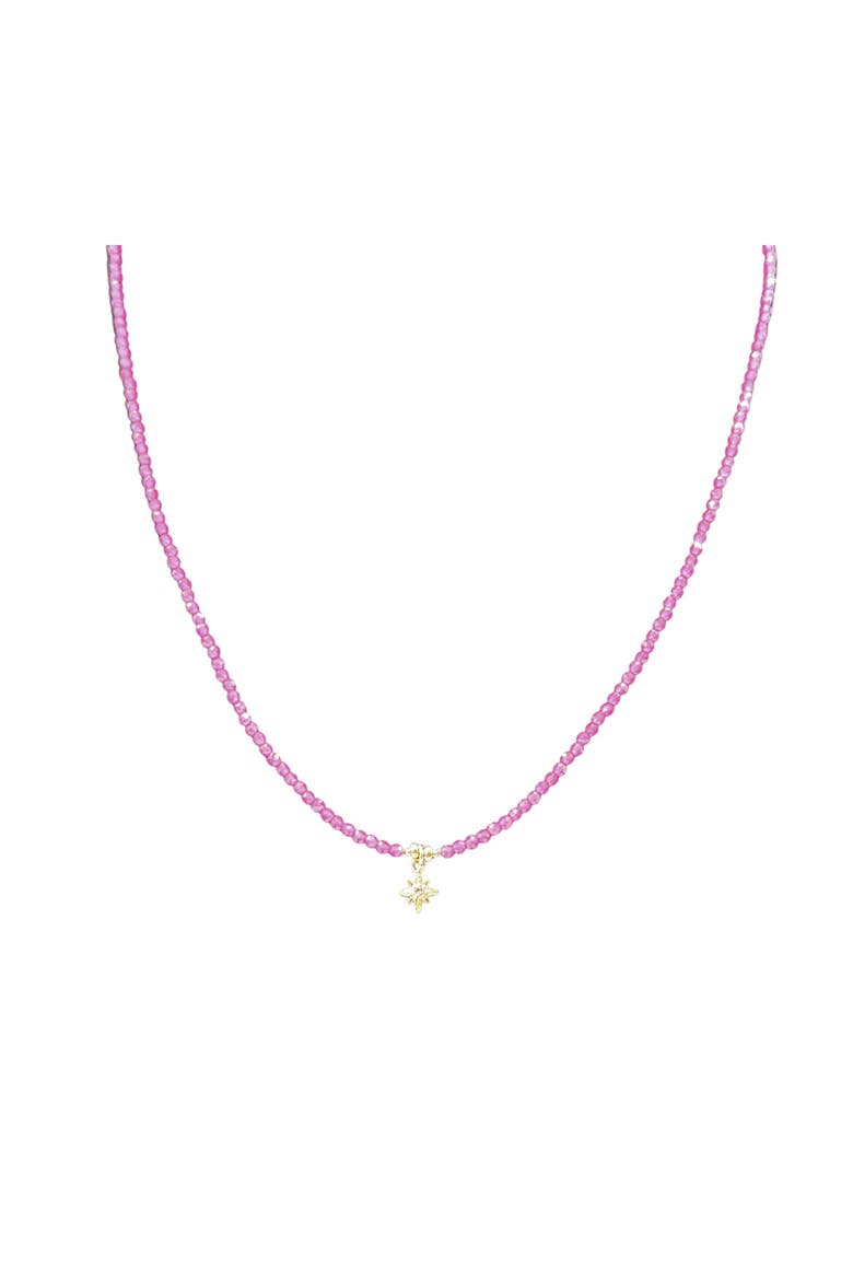 Ruby Star Necklace, Alternate, color, pink
