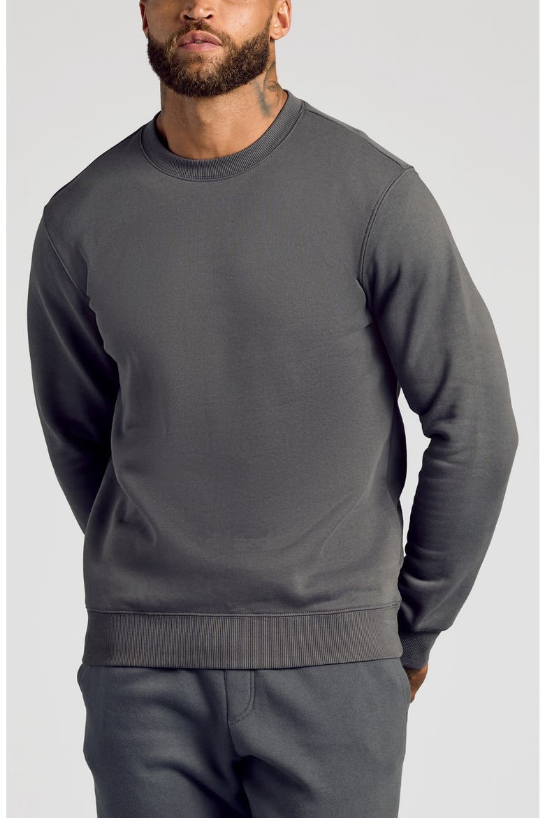 Fleece Crewneck Sweatshirt, Main, color, CARBON