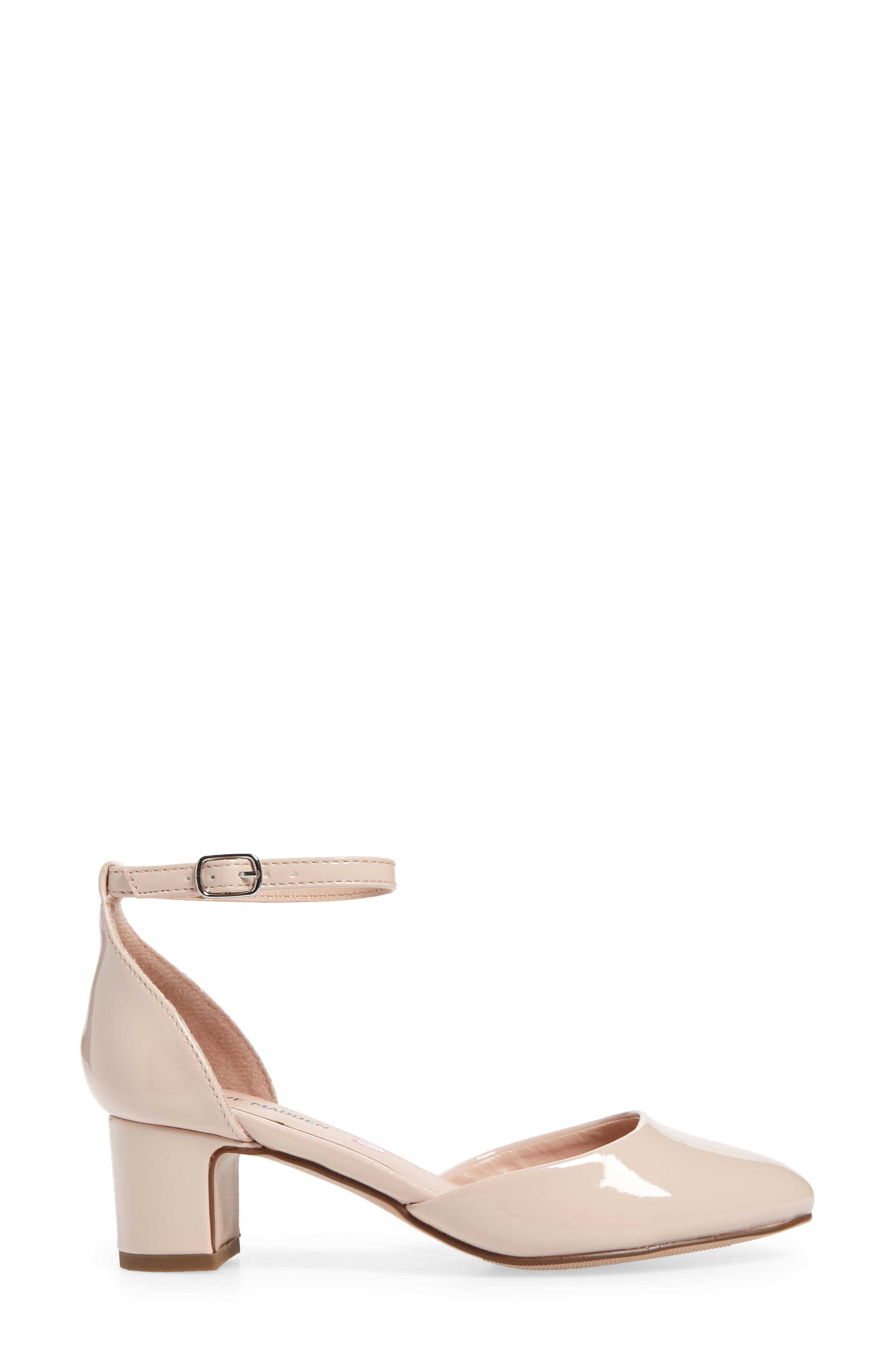Prettyy Ankle Strap Block Heel Pump, Alternate, color, BLUSH PAT