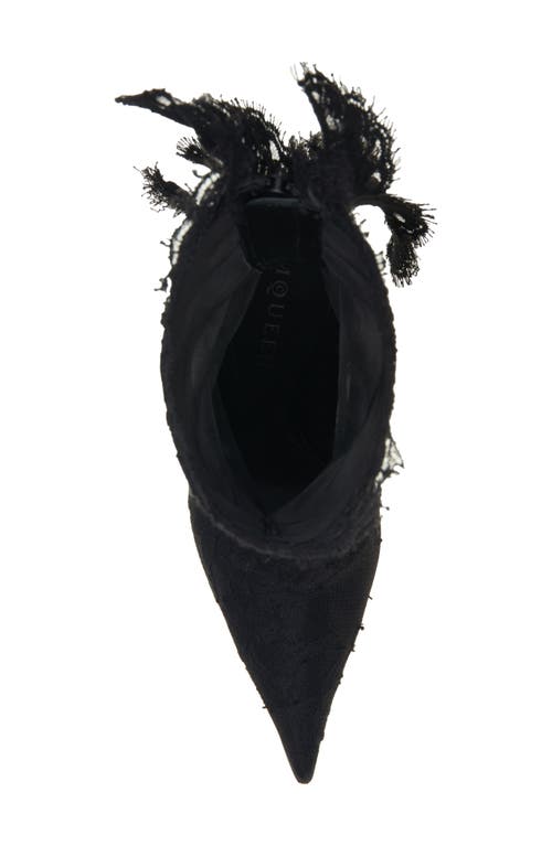 Alexander Mcqueen Mcqueen Pointed Toe Lace Boot In Multi