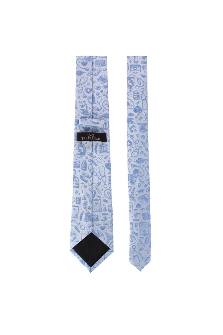 Medical Alert Silk Novelty Necktie, Alternate, color, Light Blue