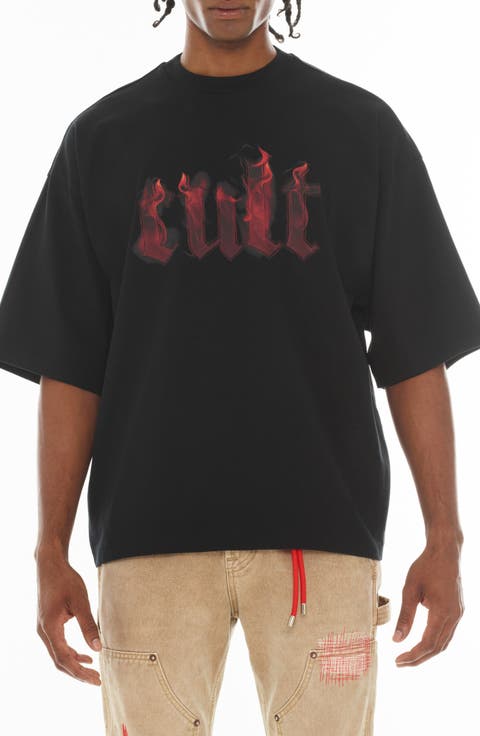 Fire Oversize Graphic T-Shirt