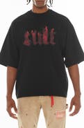 Cult of Individuality Fire Oversize Graphic T-Shirt