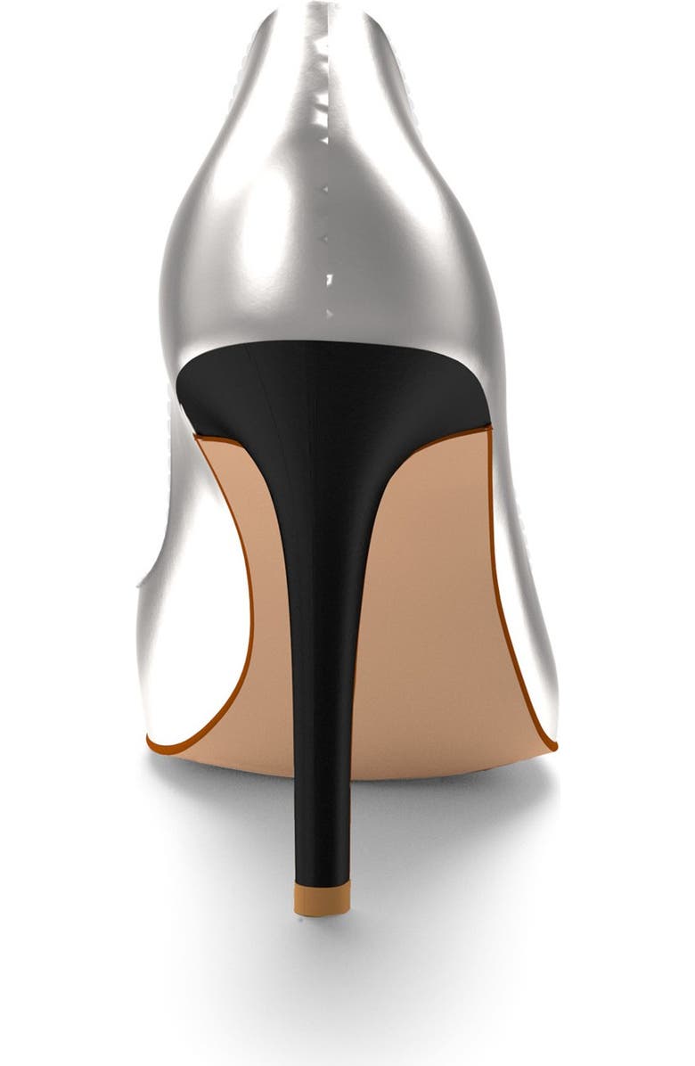 Shoes of Prey Round Toe Metallic Pump, Alternate, color,