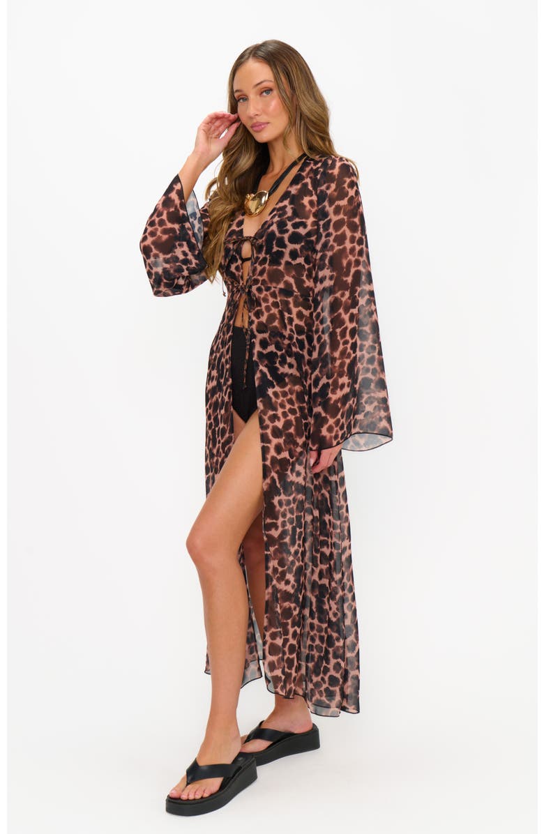 Show Me Your Mumu Jet Setter Robe, Alternate, color, Tortoise Shell