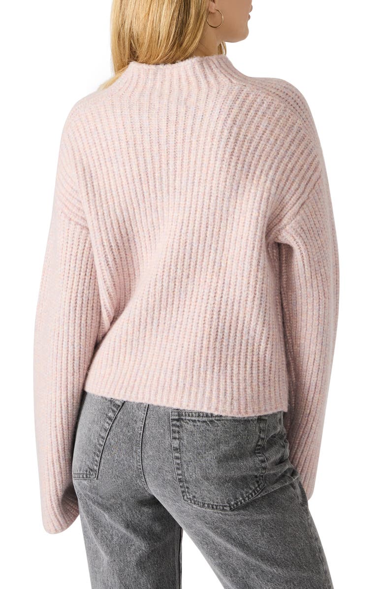 Steve Madden Klara Rib Sweater, Alternate, color, Multi Pink