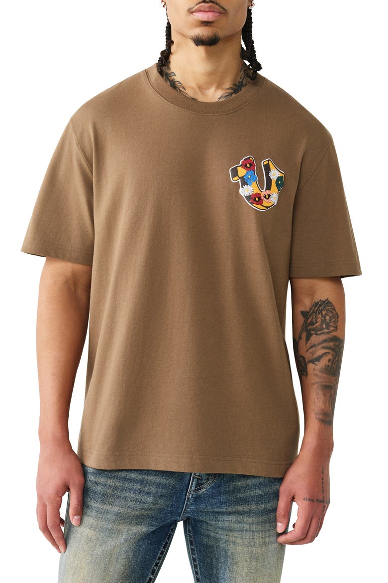 Garden Horseshoe Heavyweight Cotton Graphic T-Shirt, Main, color, CAPERS GREEN