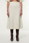 Karen Millen Alpaca Wool Fluffy Full Knit Skirt