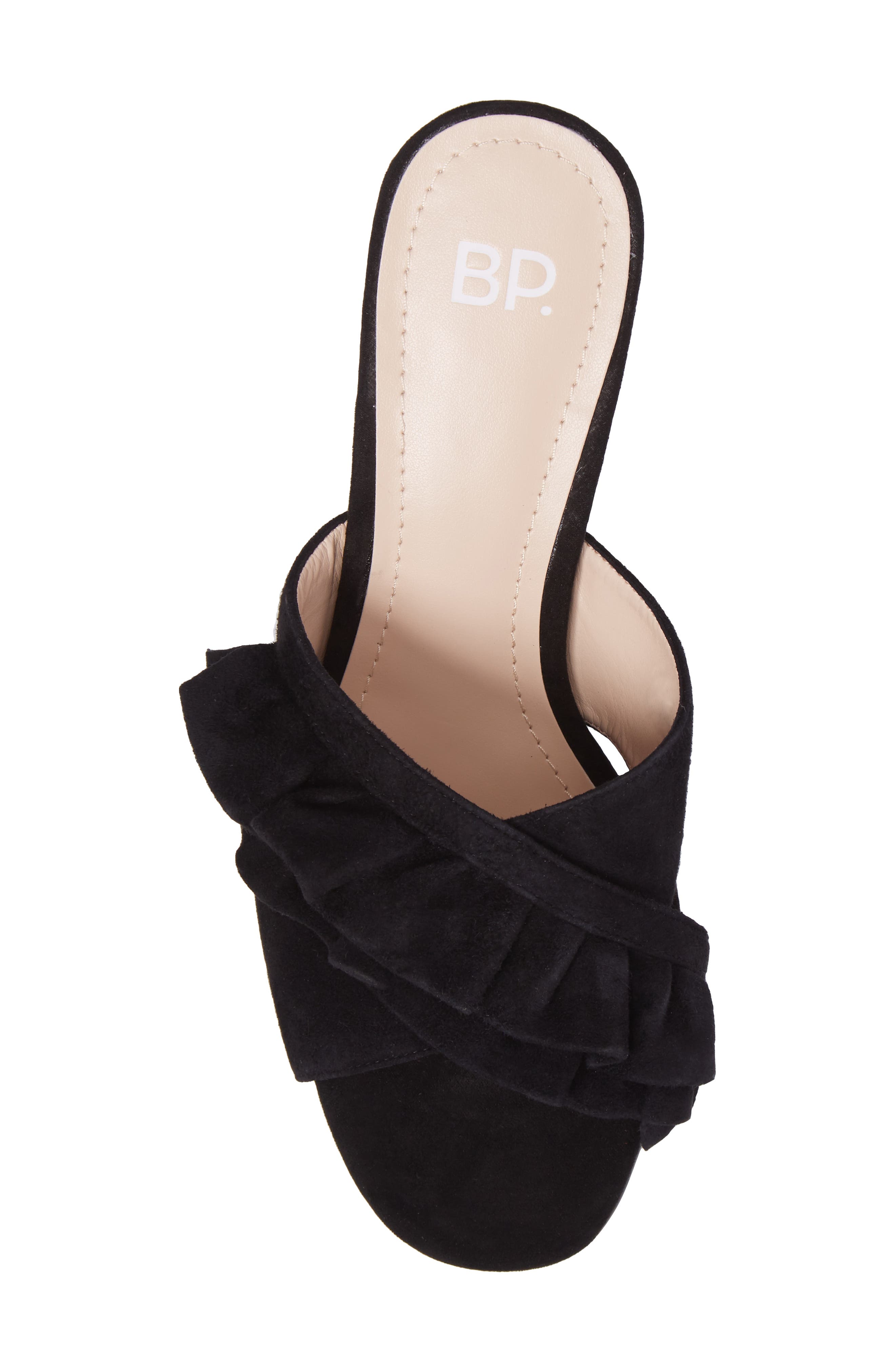 BP. Shari Ruffle Strap Slide Sandal, Alternate, color, 
