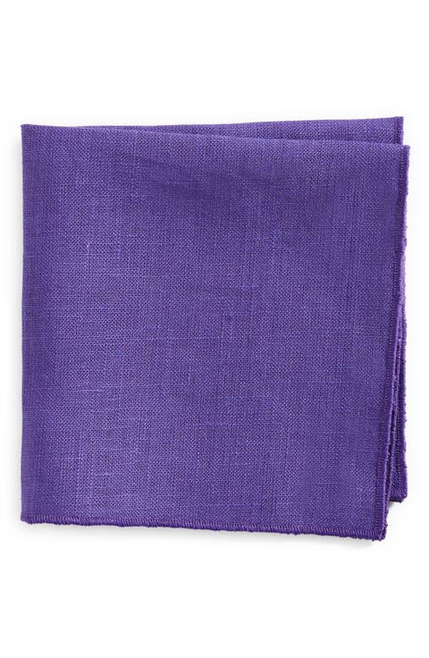 Solid Linen Pocket Square