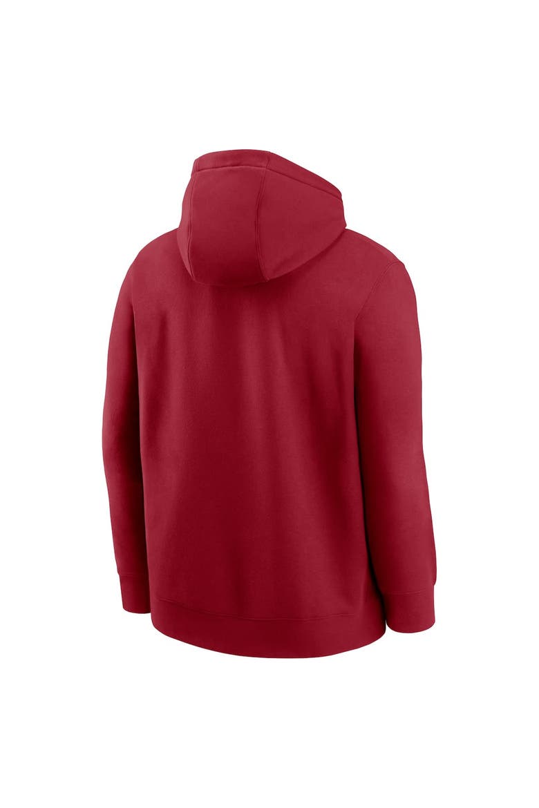 Men's Nike Cardinal Arizona Cardinals Busted Play Club Fleece Pullover Hoodie, Alternate, color, Cardinal
