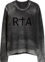 RtA Ethan Washed Relaxed Fit Sweater