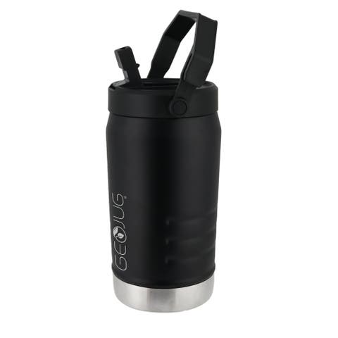 Vacuum Insulated Sports Water Jug, Spout Straw Lid, Large Handle with Fence Hook