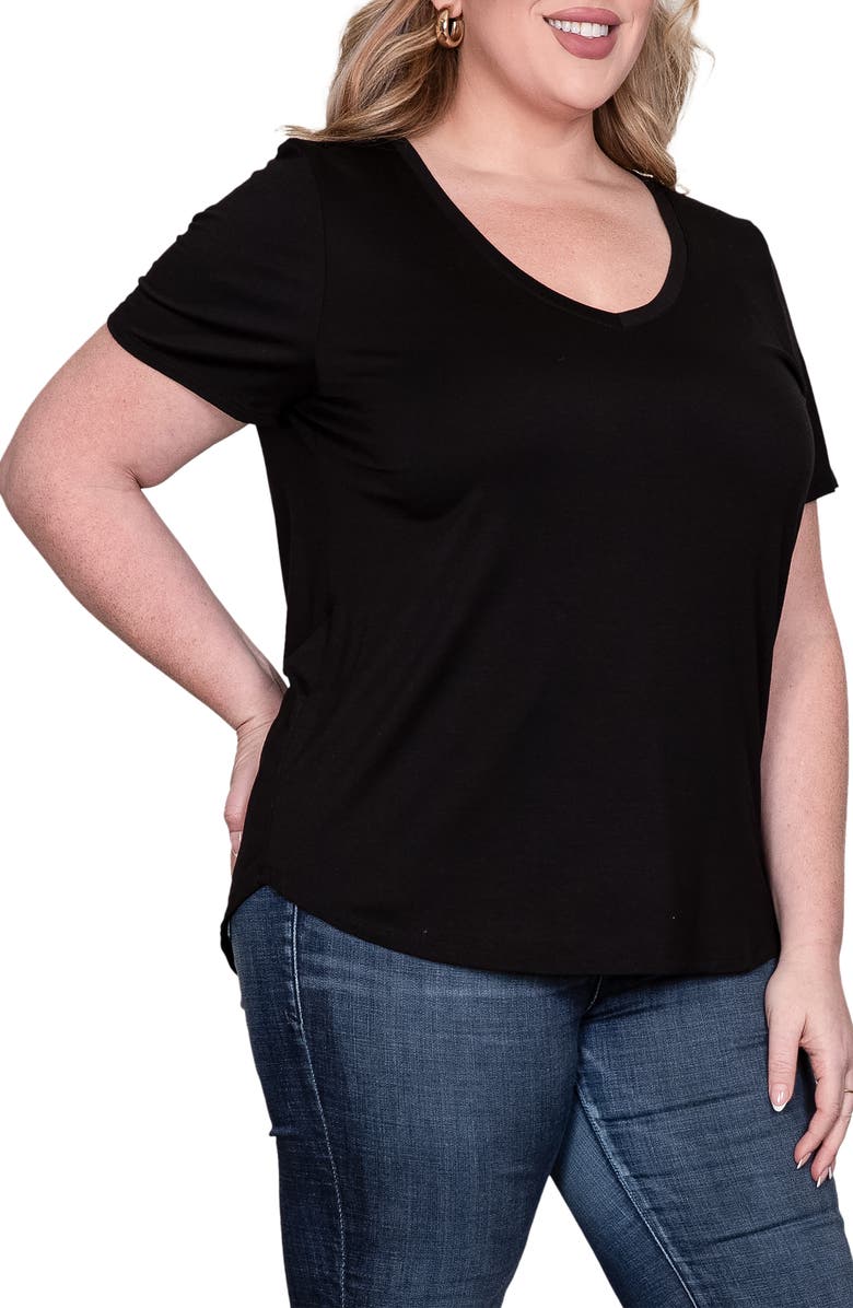 Standards & Practices V-Neck T-Shirt, Alternate, color, Black