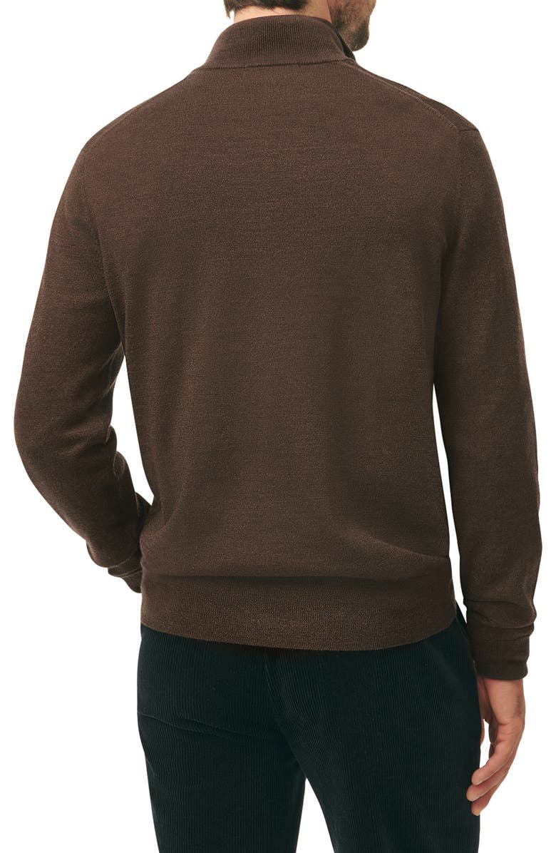 Brooks Brothers Merino Wool Half Zip Pullover, Alternate, color,