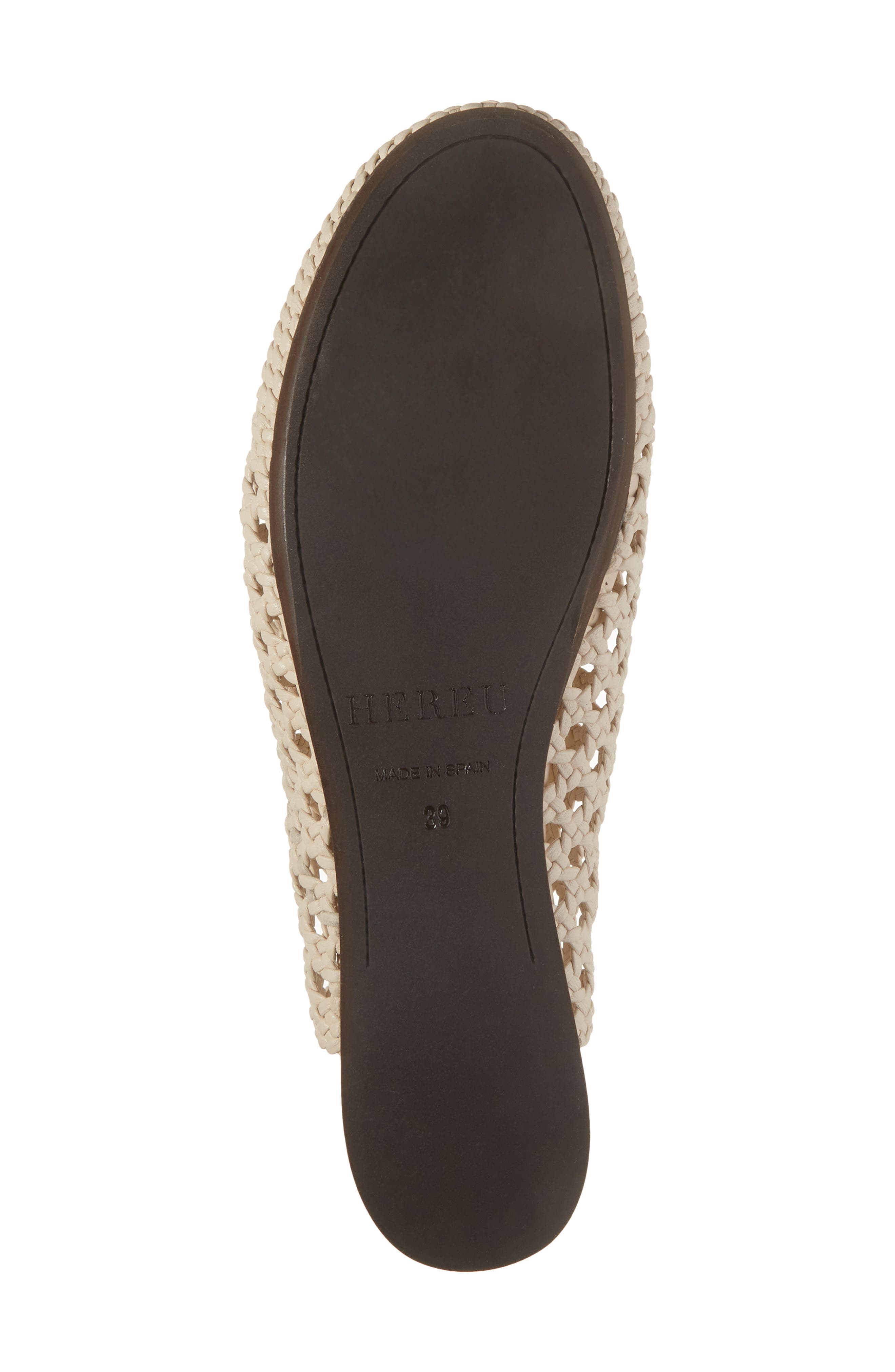 HEREU Lace-Up Woven Slingback Sandal, Alternate, color, Ivory