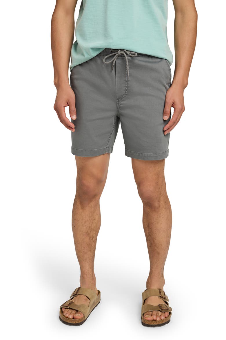 Essential Drawstring Stretch Shorts, Main, color, EMBER