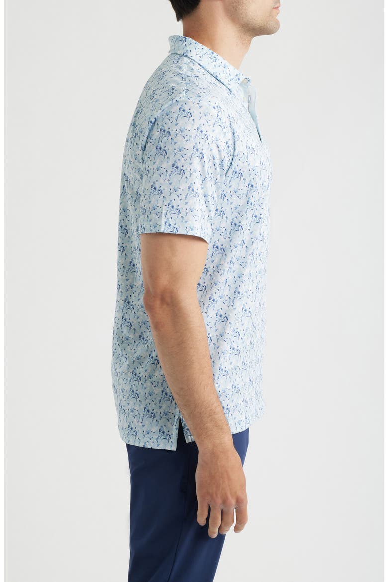 Sunday Floral Performance Golf Polo, Alternate, color, SKY