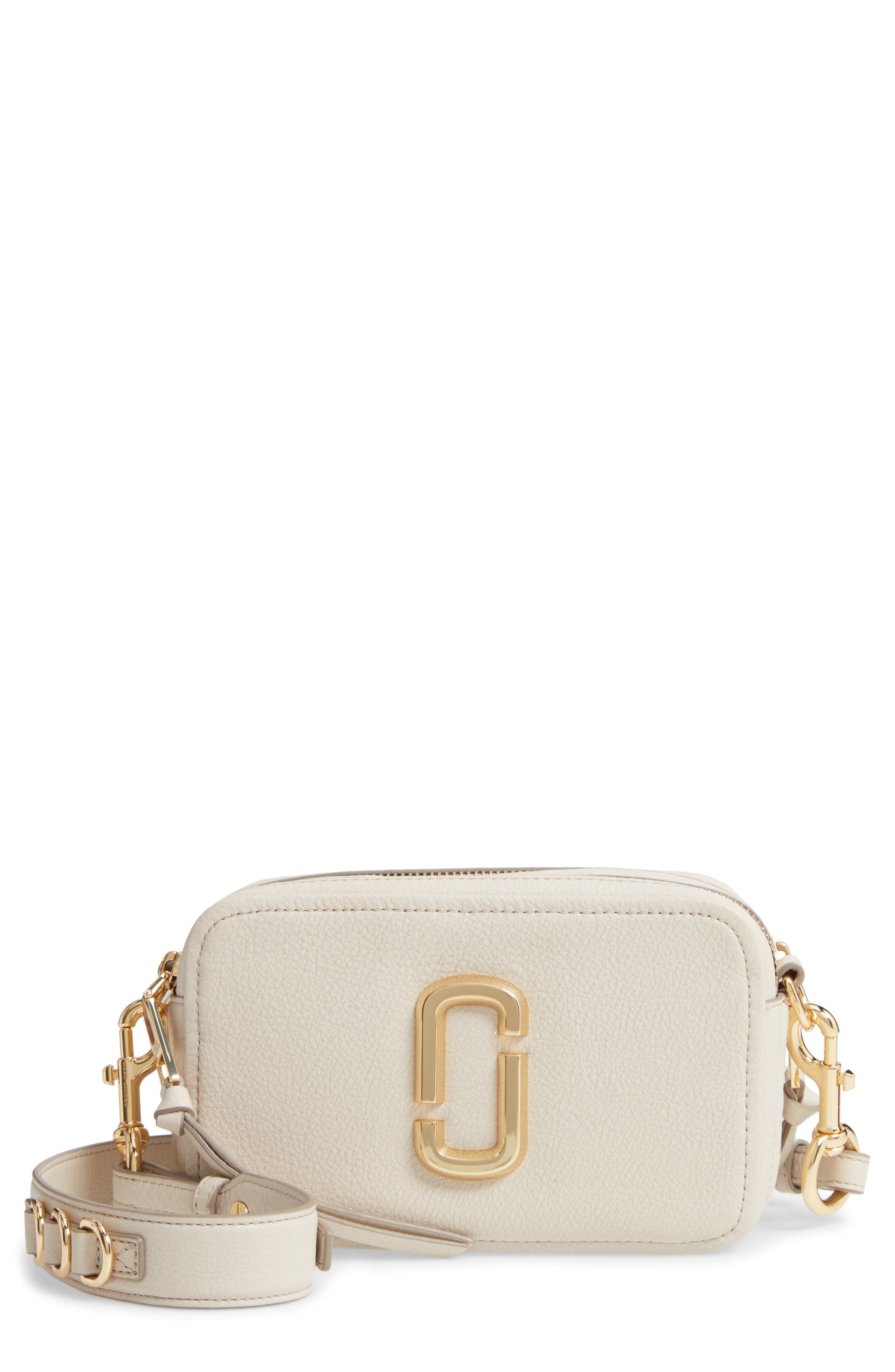 The Marc Jacobs The Softshot 21 Crossbody Bag, Main, color, IVORY