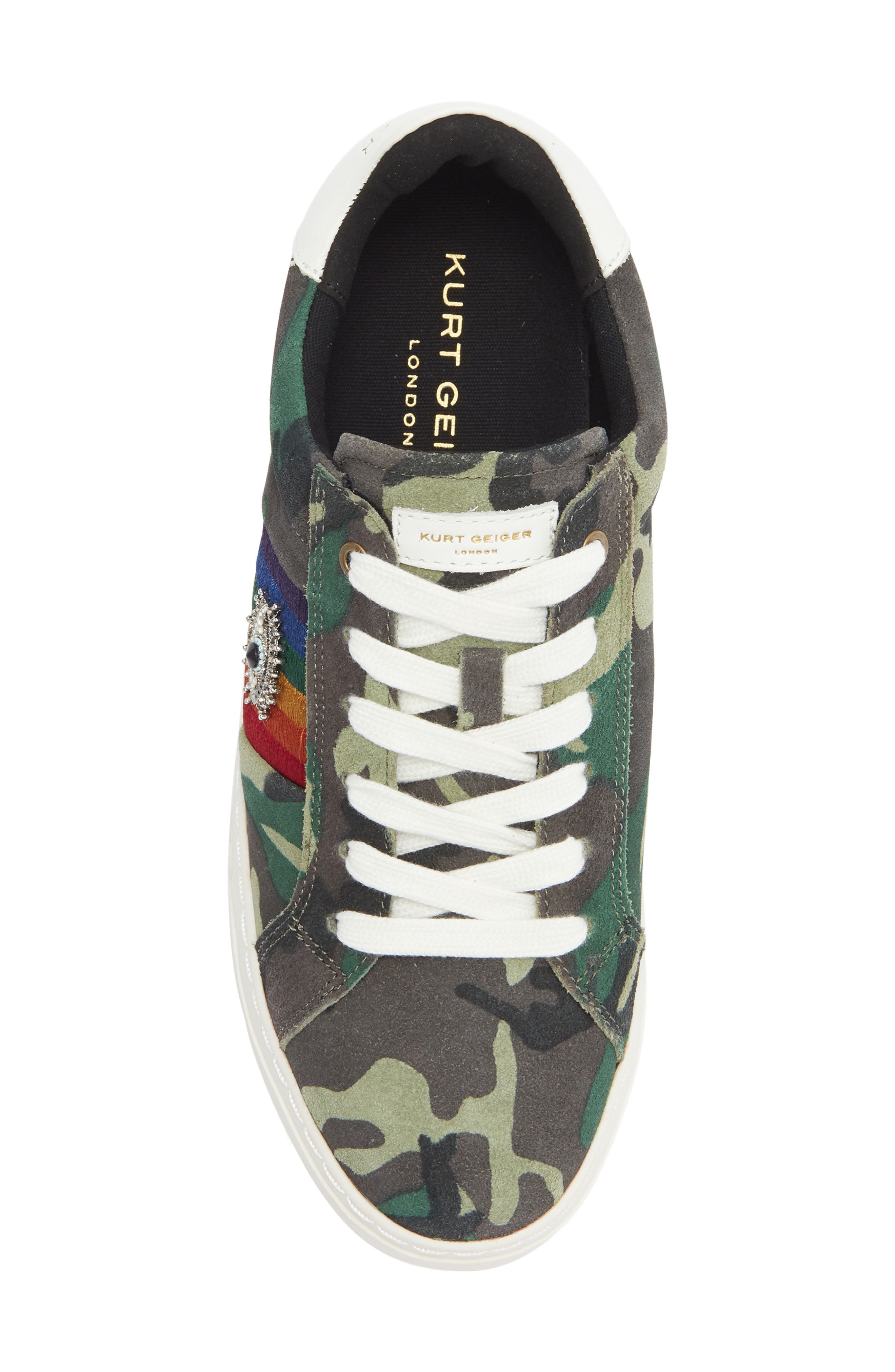 Kurt Geiger London Brixton Platform Sneaker, Alternate, color, Open Green