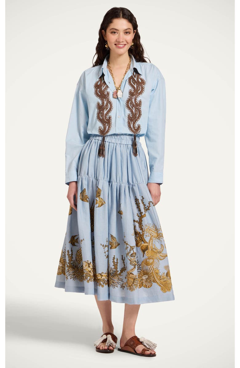 La DoubleJ Gala Skirt, Main, color, Oceania Placée Light Blue
