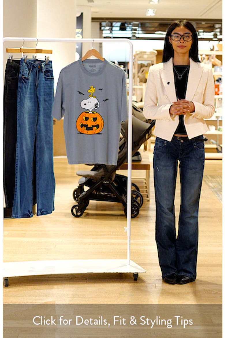 Oversize Peanuts® Pumpkin Graphic T-Shirt video