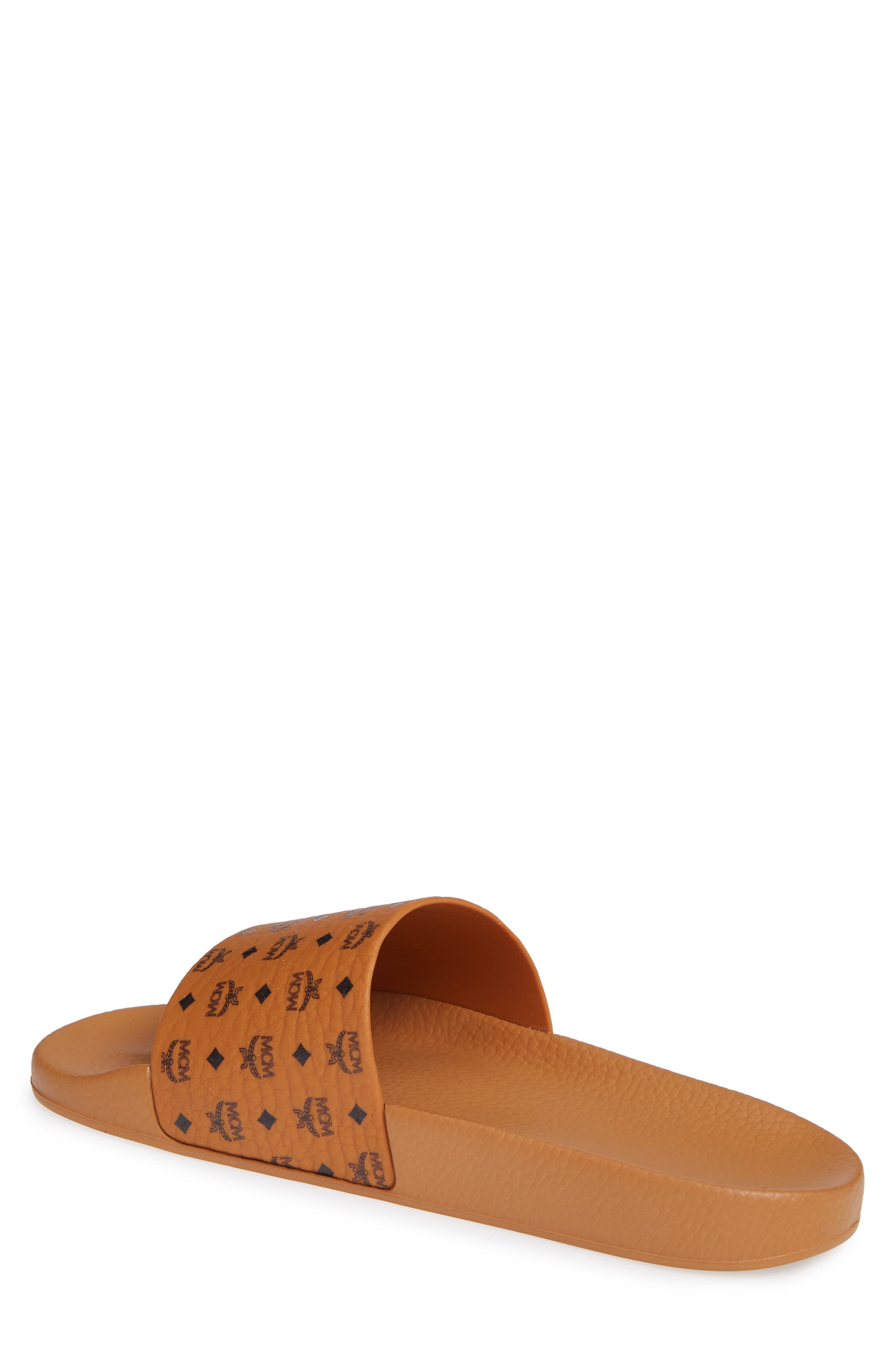 MCM Visetos Slide Sandal, Alternate, color, 