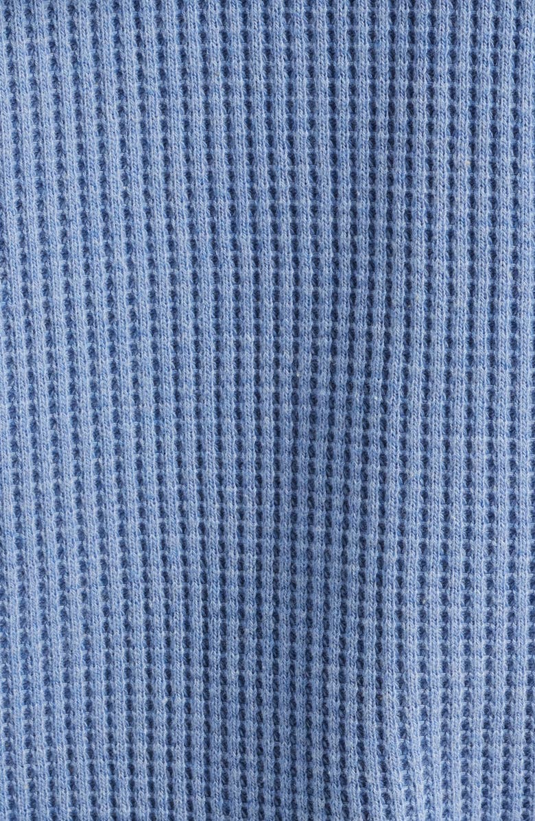 Rails Kenton Waffle Knit Zip-Up Hoodie, Alternate, color, Blue Heather