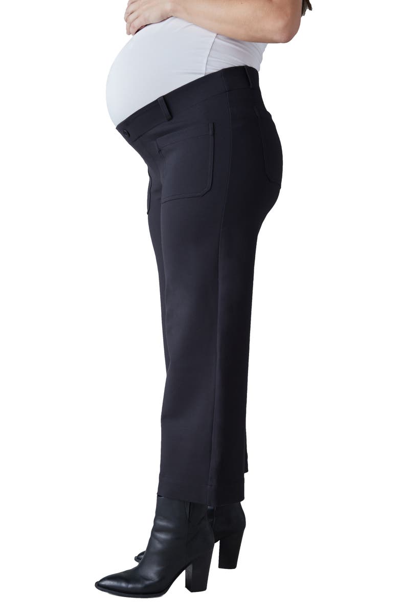 Ingrid & Isabel Crop Wide Leg Maternity Pants, Alternate, color,