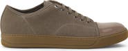 Lanvin Dbb1 Patent Leather And Suede Sneakers