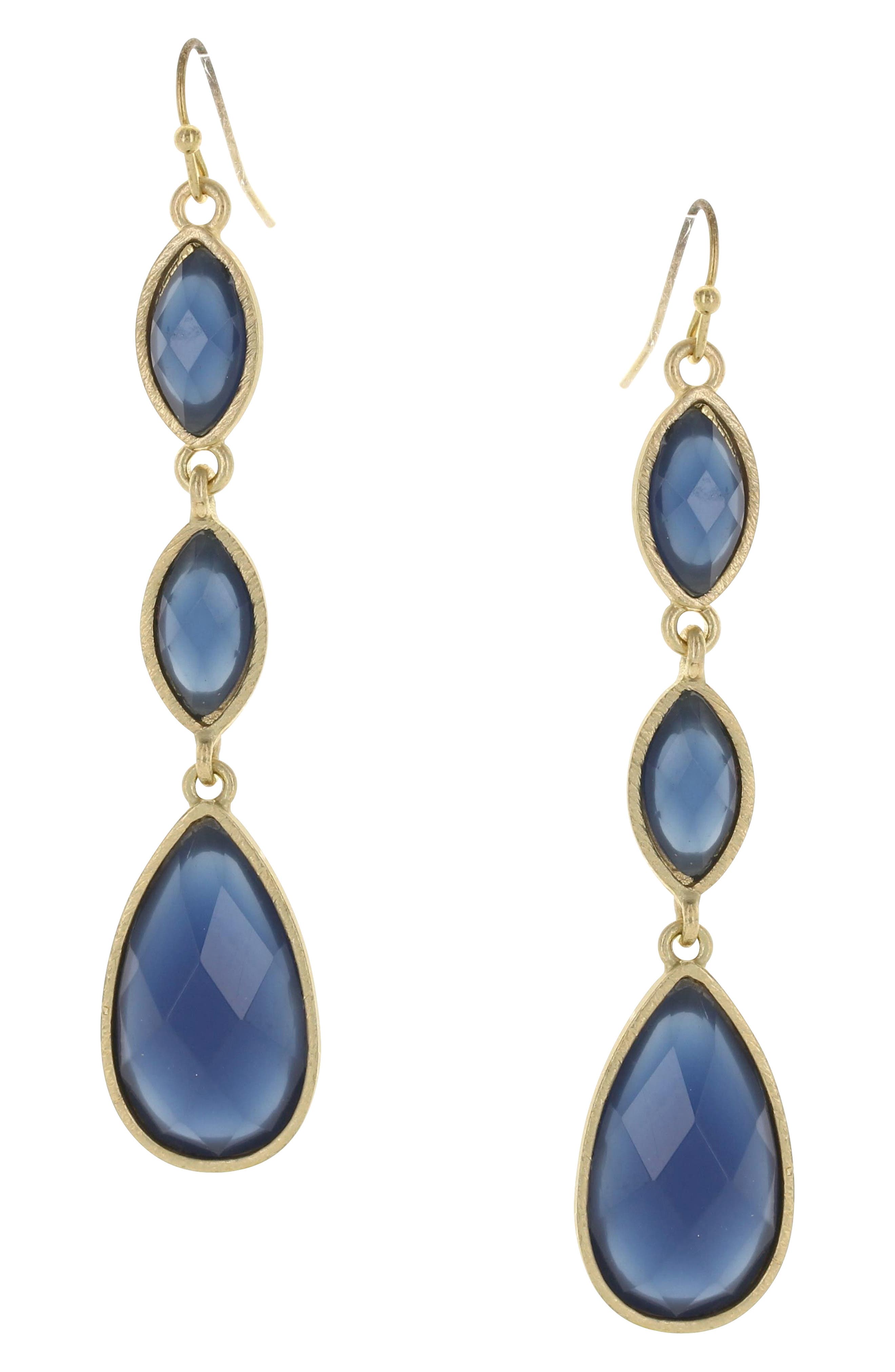Drea Faceted Dangle Earrings