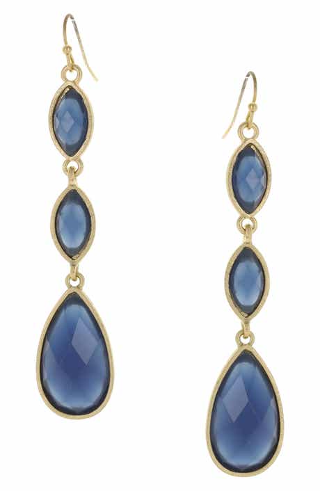 Drea Faceted Dangle Earrings