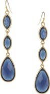 OLIVIA WELLES Drea Faceted Dangle Earrings