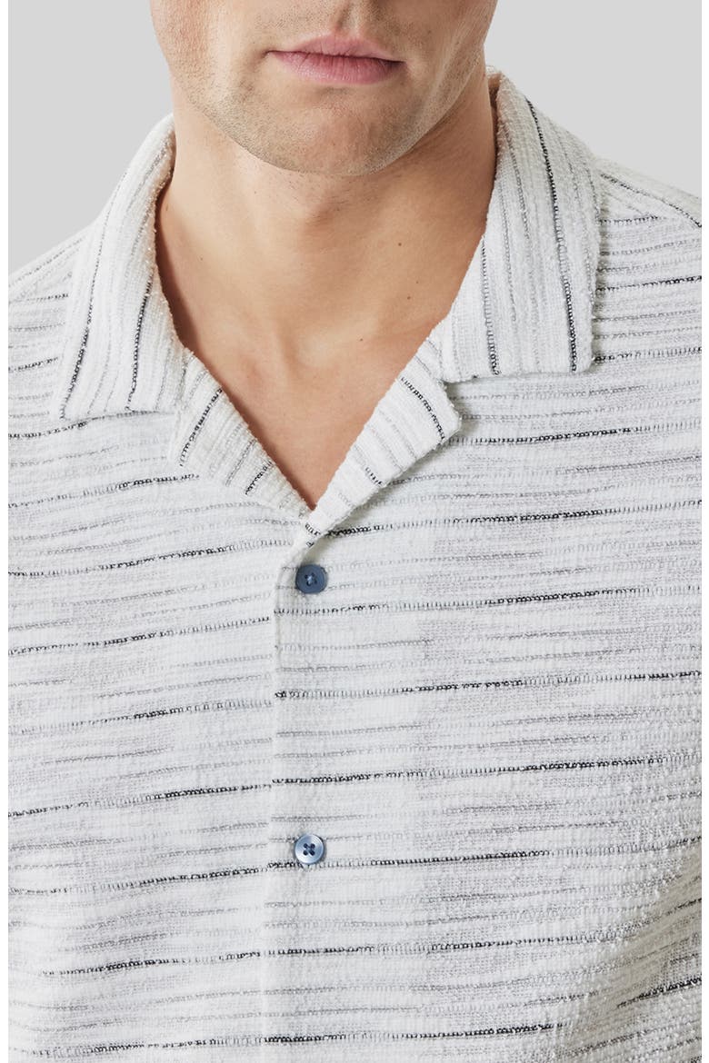 Sage Short Sleeve Button-Up Shirt, Alternate, color, SWAN