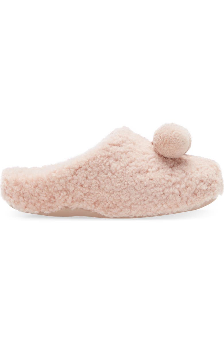 FitFlop Shuv Pom Pom Genuine Shearling Clog Slippers, Alternate, color,