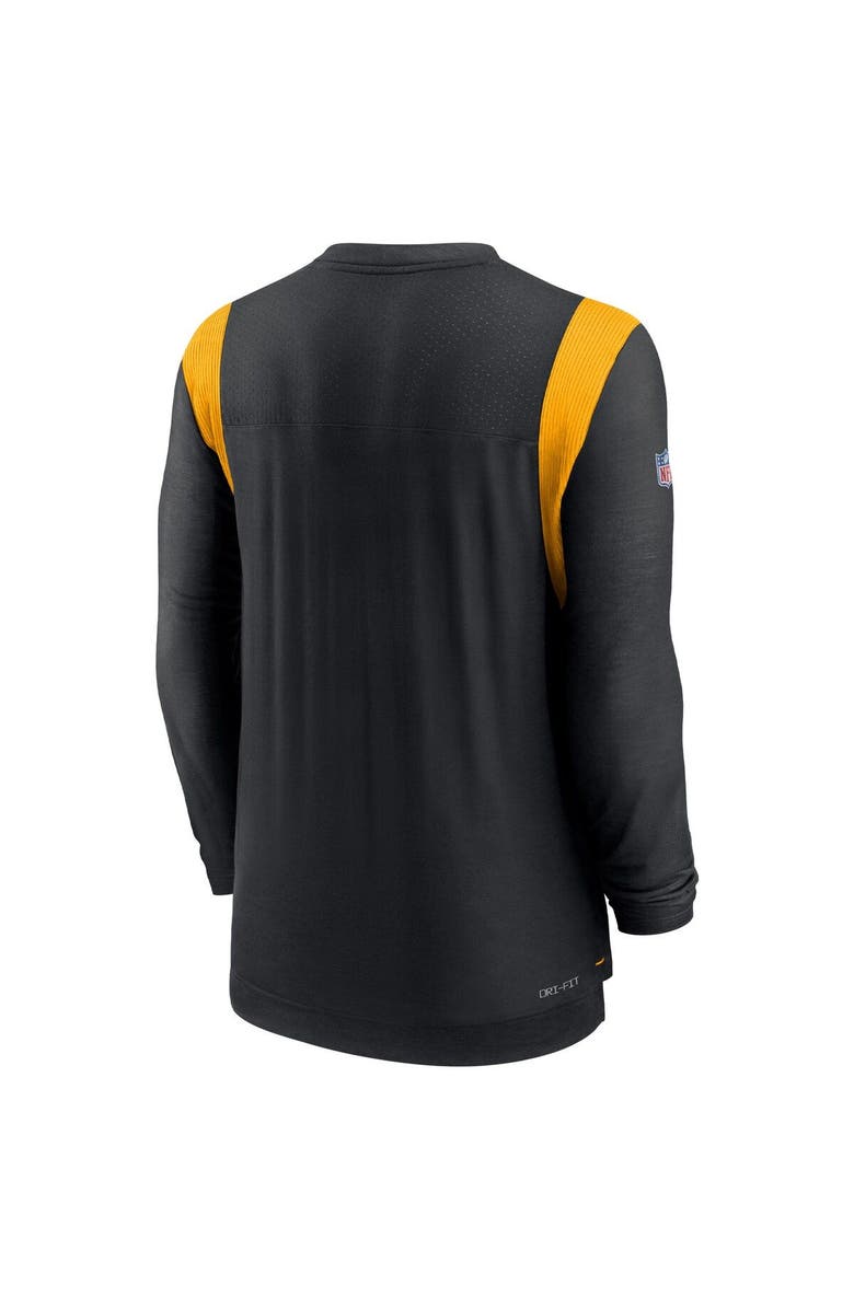 Nike Men's Nike Black Pittsburgh Steelers Sideline Tonal Logo Performance Player Long Sleeve T-Shirt, Alternate, color, 