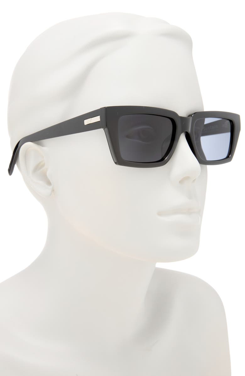 Le Specs Nocturnal Habit 54mm D-Frame Sunglasses, Alternate, color, Black