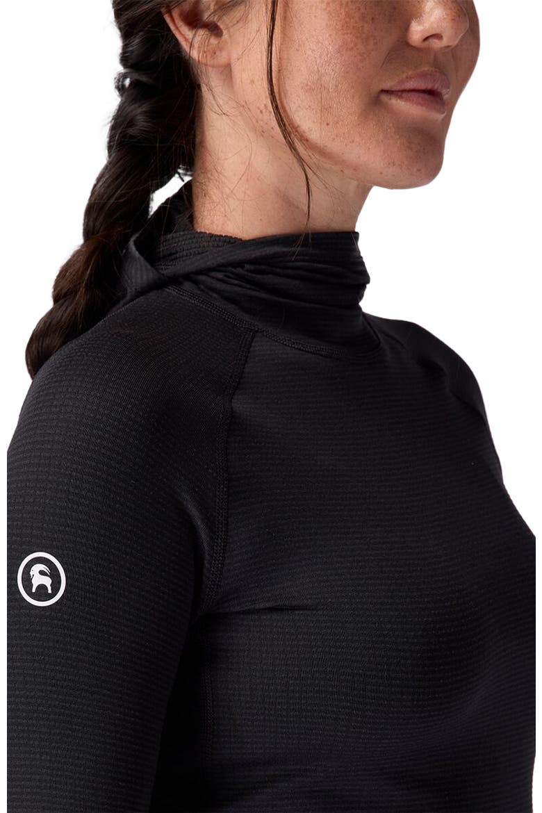 Pines Micrrid Ultra-Lt Baselayer Balaclava Top - Women's, Alternate, color, Black