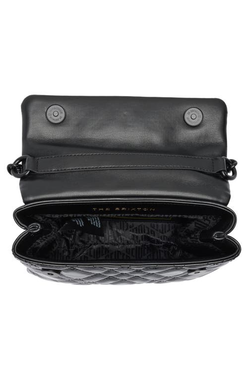 Kurt Geiger London Brixton Lock Drench Leather Bag In Black