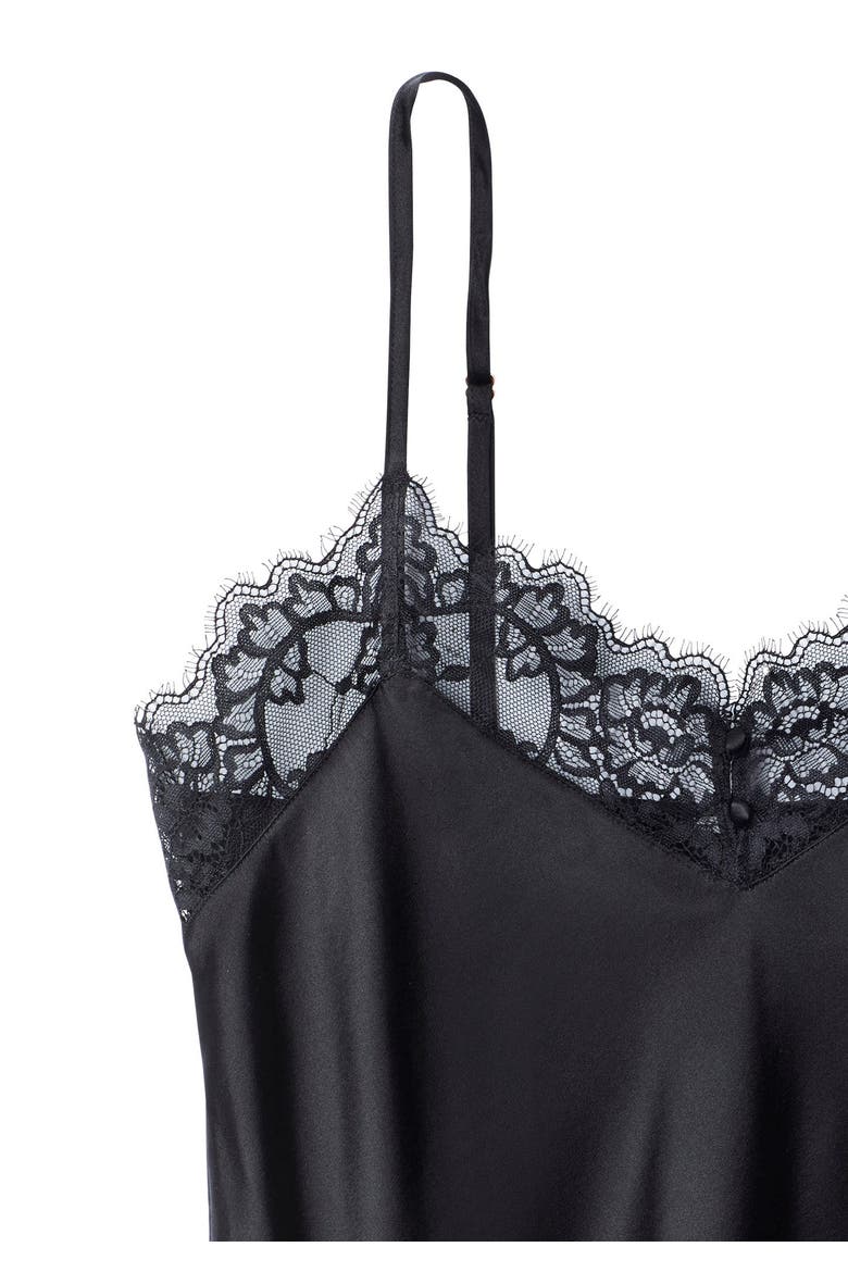 Silk Lace Camisole, Alternate, color, Black