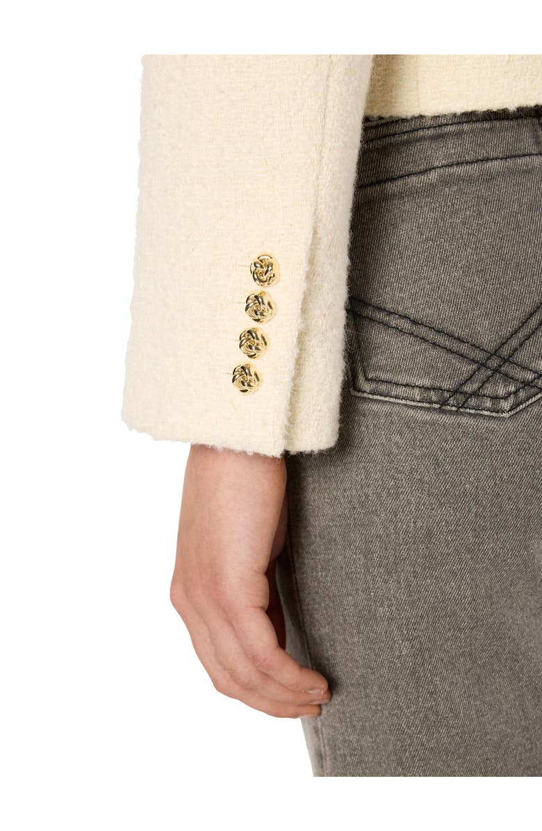 GERARD DAREL Norine Short Tweed Jacket, Alternate, color, Ecru