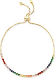 SPHERA MILANO Rainbow CZ Slide Bracelet